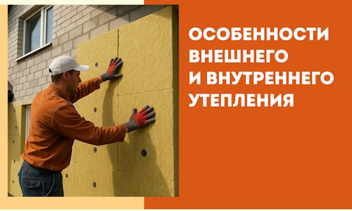 Какие особенности внешнего и внутреннего утепления в щербинке