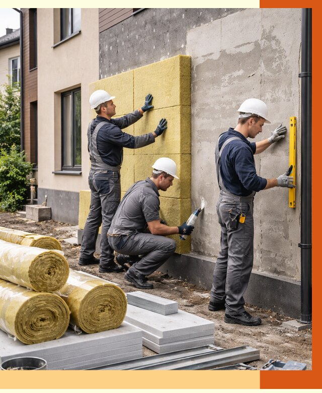 Утепление таунхауса в щербинке от 7331 руб/м2 — комплекс под ключ | ТепломастерЩрб