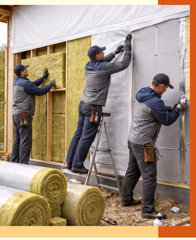 Утепление каркасного дома в щербинке от 4276 руб./м2 — профессионально | ТепломастерЩрб