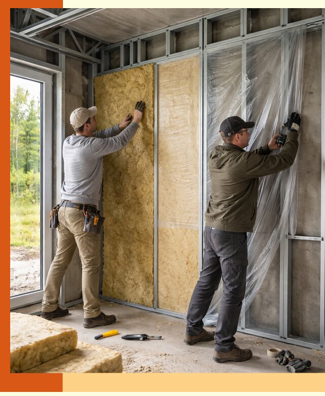 Утепление дома из ЛСТК в щербинке с гарантией качества и эффективности