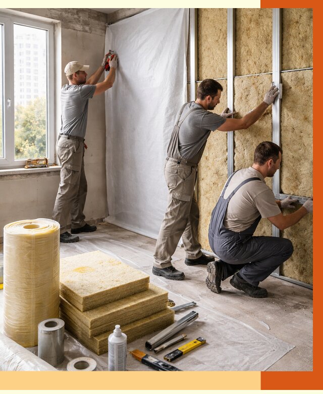 Утепление квартиры в щербинке от 4582 руб/м2 — утеплить квартиру изнутри и снаружи | ТепломастерЩрб