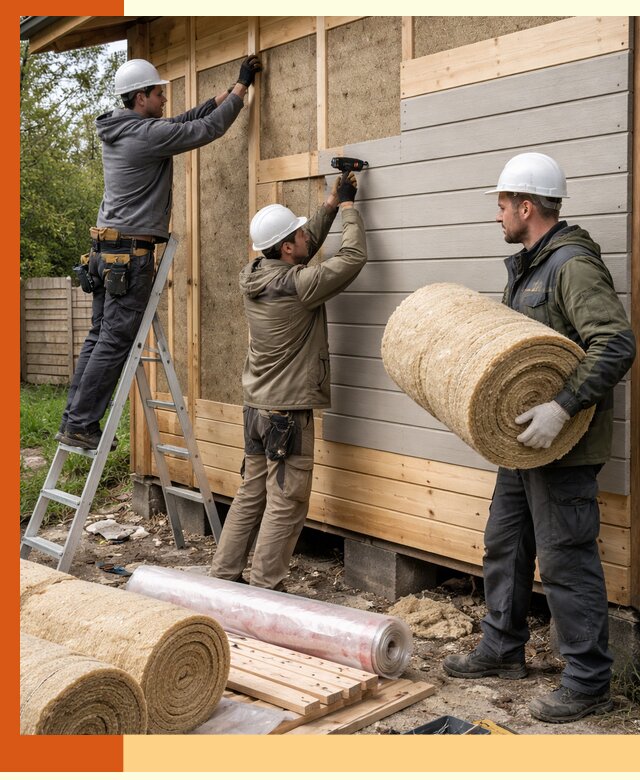 Утепление бани снаружи в щербинке профессионально и надежно