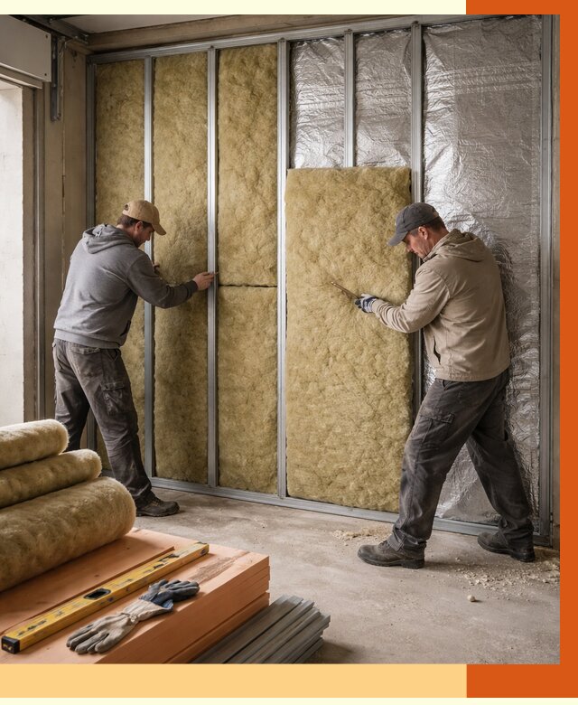 Утепление гаража изнутри в щербинке от 7637 руб/м2 — работы и цена | ТепломастерЩрб