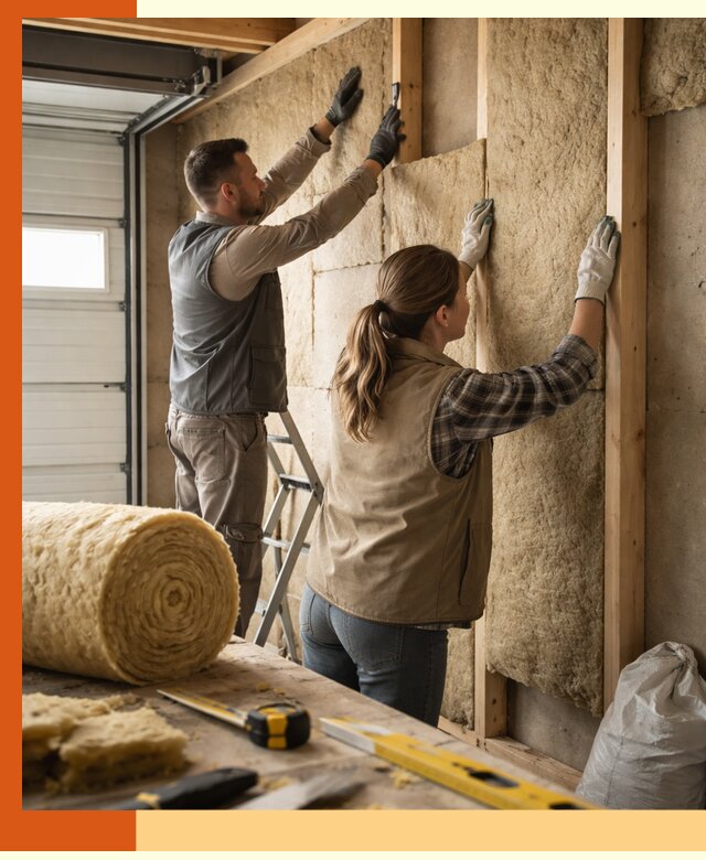 Утепление гаража изнутри в щербинке: быстро и надежно