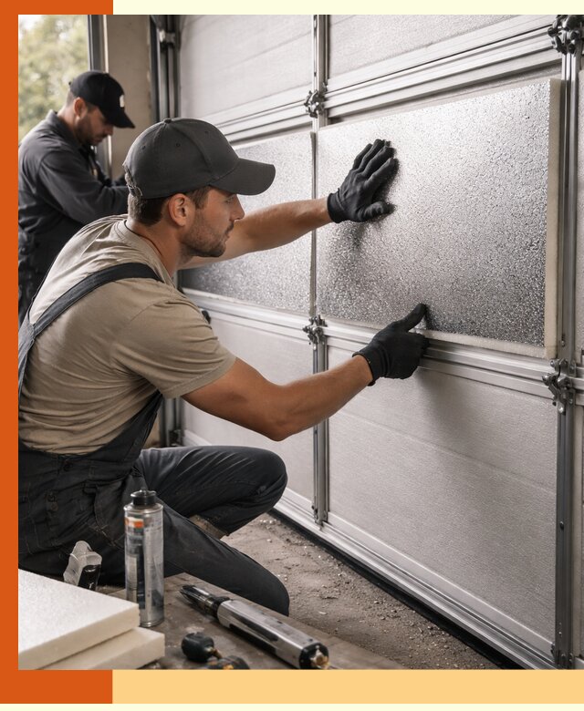 Утепление гаражных ворот в щербинке качественно и надежно