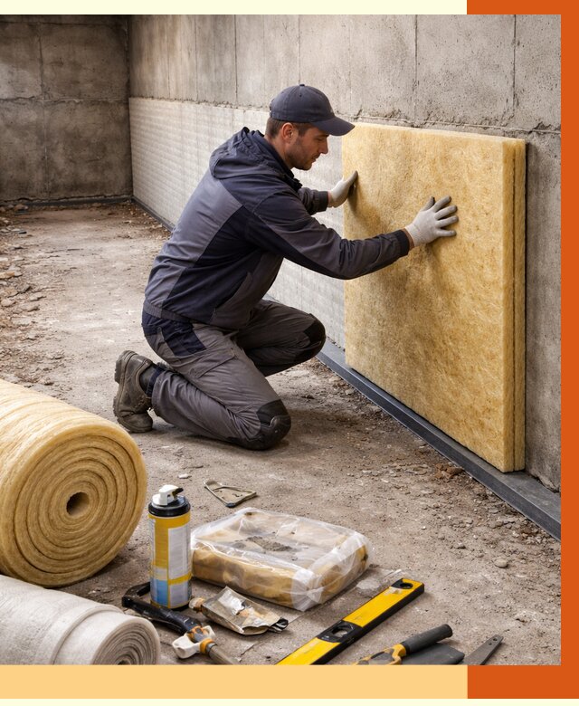 Утепление фундамента изнутри в щербинке от 4276 руб./м2 — работы под ключ | ТепломастерЩрб