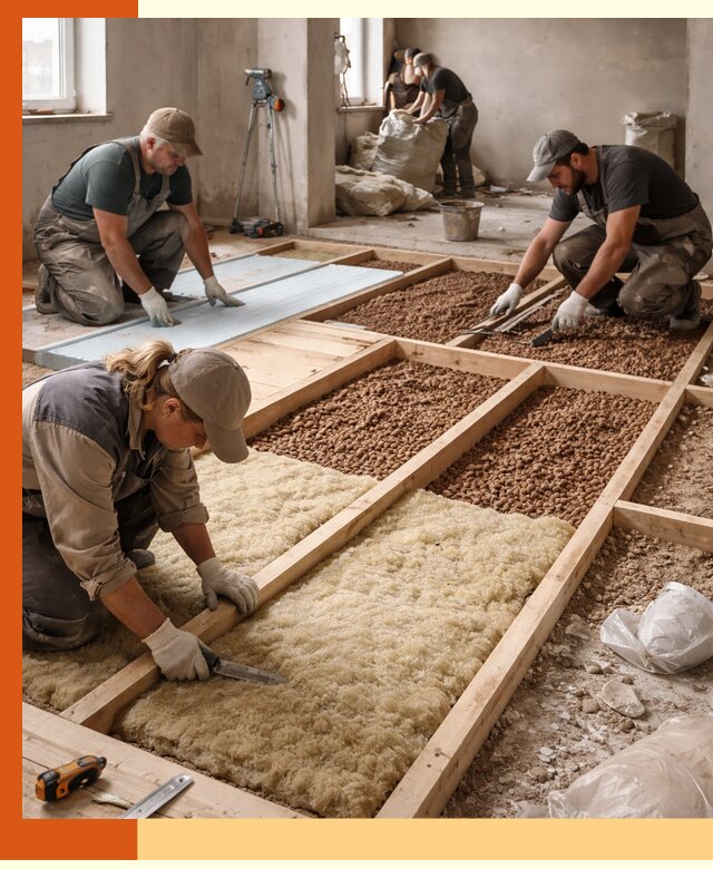 Утепление перекрытий жилых и промышленных зданий в щербинке