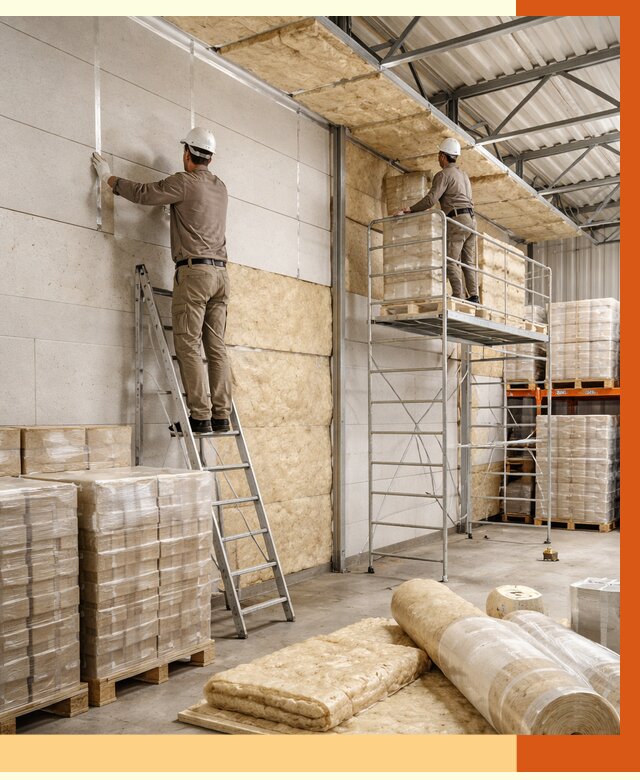 Утепление склада готовой продукции в щербинке от 1985 руб./м2 — комплексно | ТепломастерЩрб