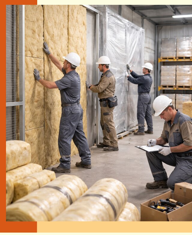 Утепление склада готовой продукции в щербинке качественно и быстро