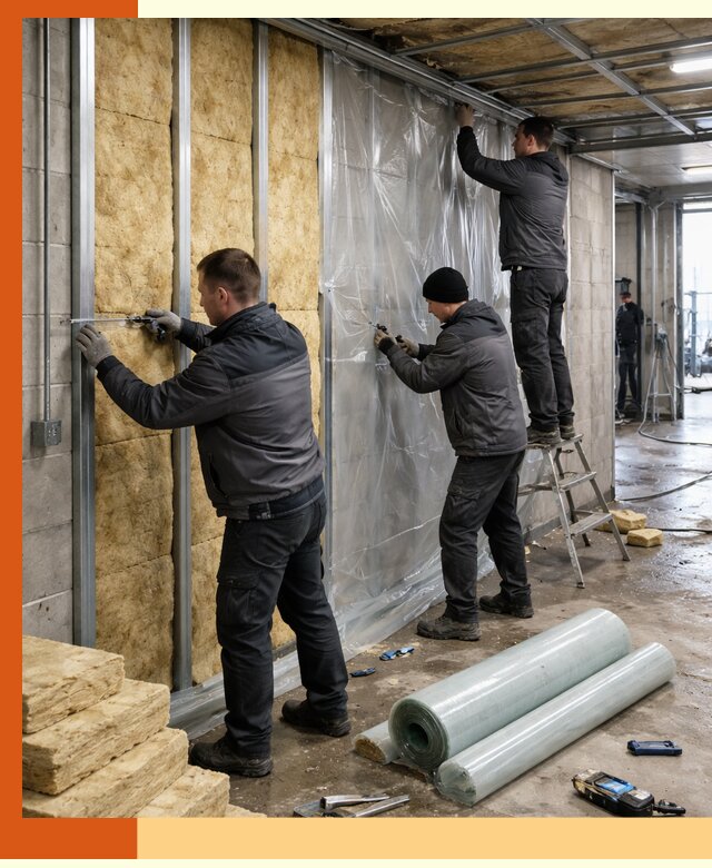 Профессиональное утепление автомойки в щербинке для любого типа помещений