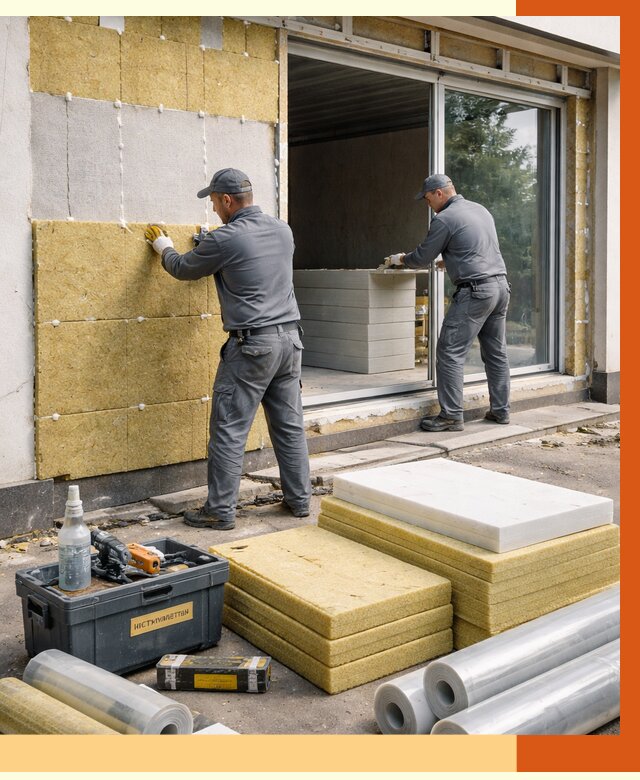 Утепление торгового павильона в щербинке от 14764 руб./м² под ключ | ТепломастерЩрб