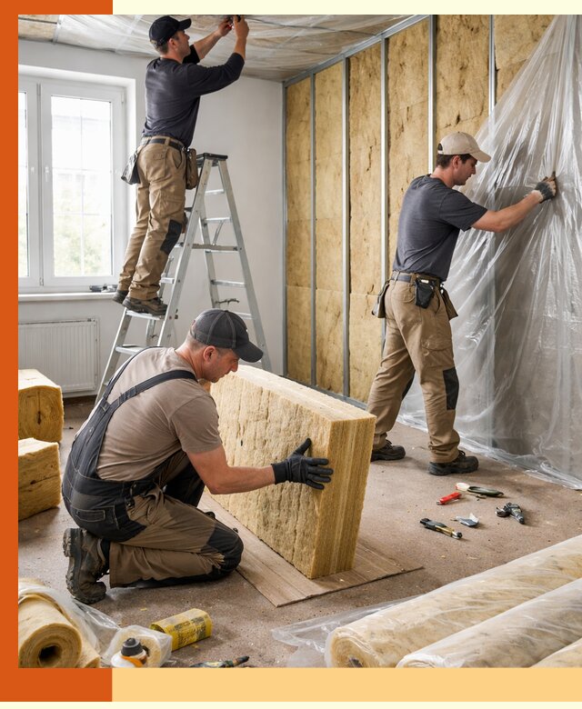 Утепление офисных помещений под ключ в щербинке