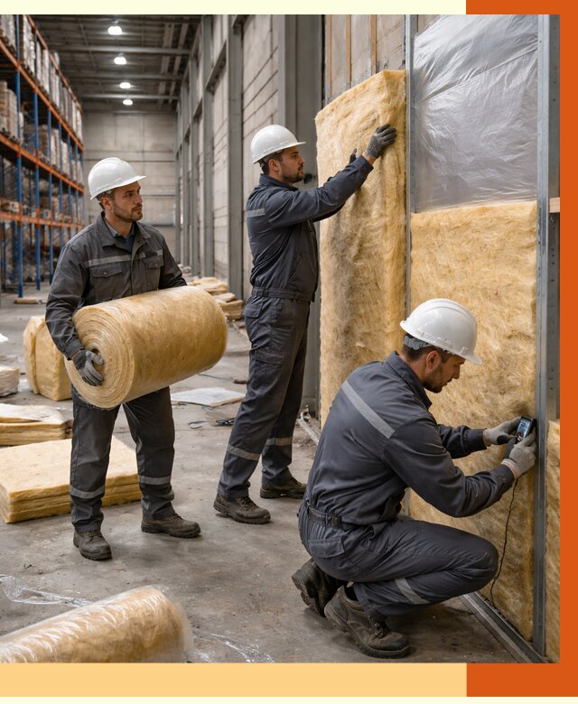 Утепление логистического центра в щербинке от 4582 руб/м² под ключ | ТепломастерЩрб