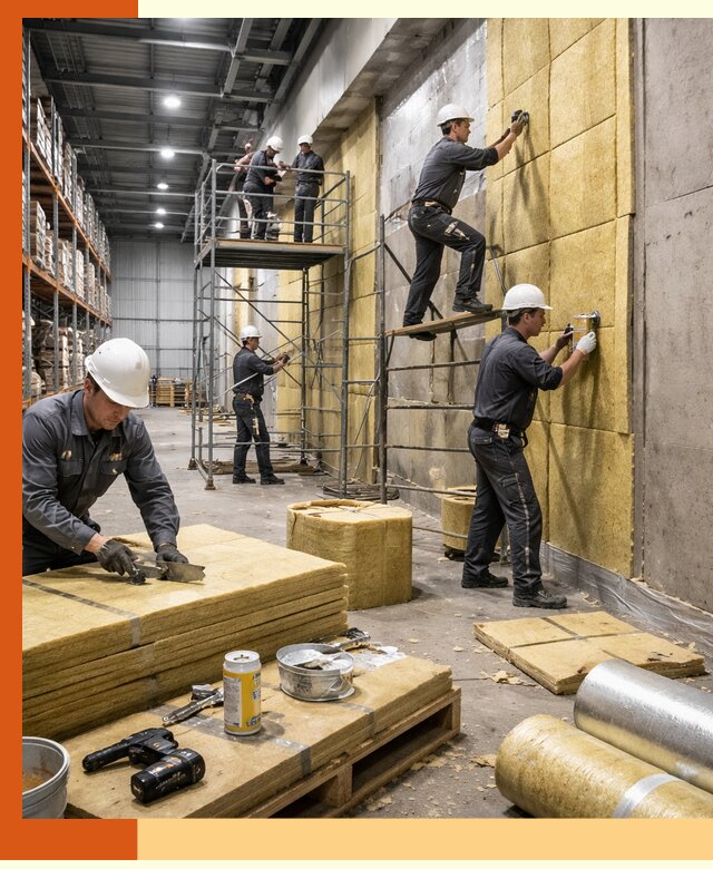 Утепление логистического центра в щербинке качественно и экономично