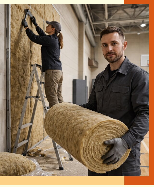 Утепление спортзала в щербинке от 7637 руб/м2 — комплексное утепление под ключ | ТепломастерЩрб