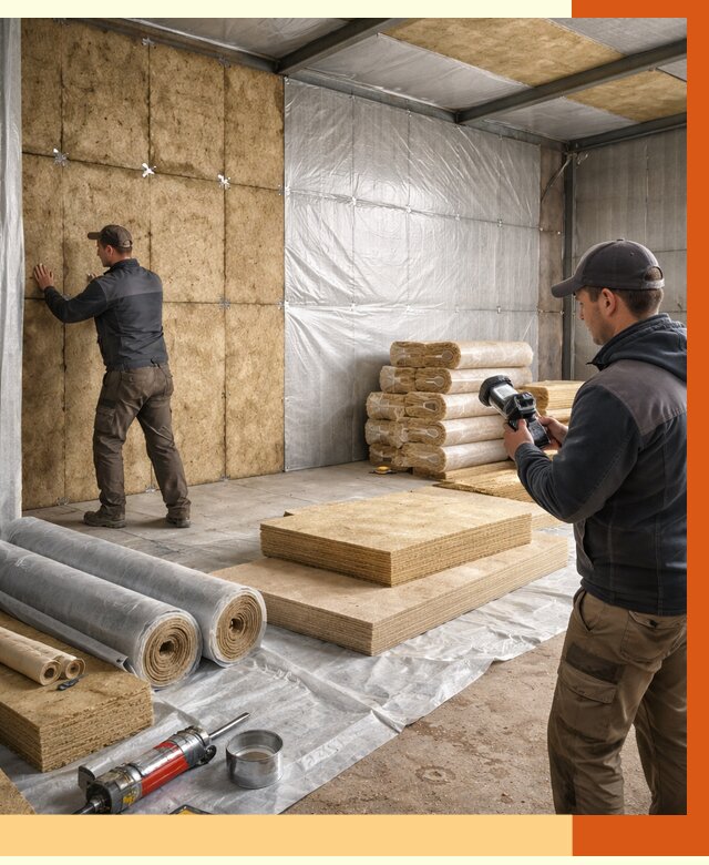 Утепление теплого склада в щербинке под ключ от 11709 руб/м² | ТепломастерЩрб