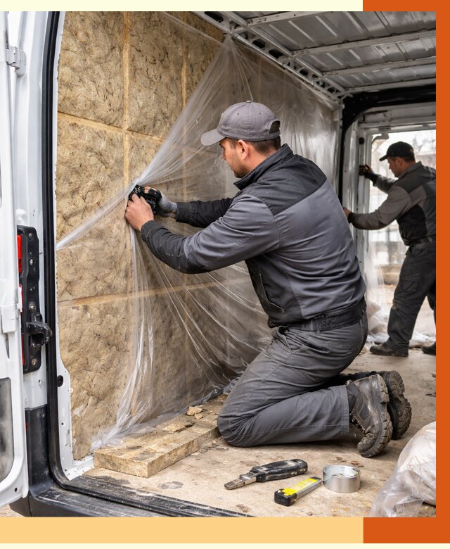 Утепление фургона в щербинке от 16800 руб/м2 — утепление фургона ППУ и кузова | ТепломастерЩрб