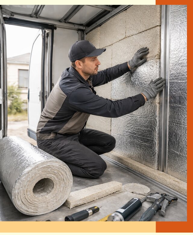 Утепление фургона рефрижератора в щербинке от 12728 руб./м² под ключ | ТепломастерЩрб