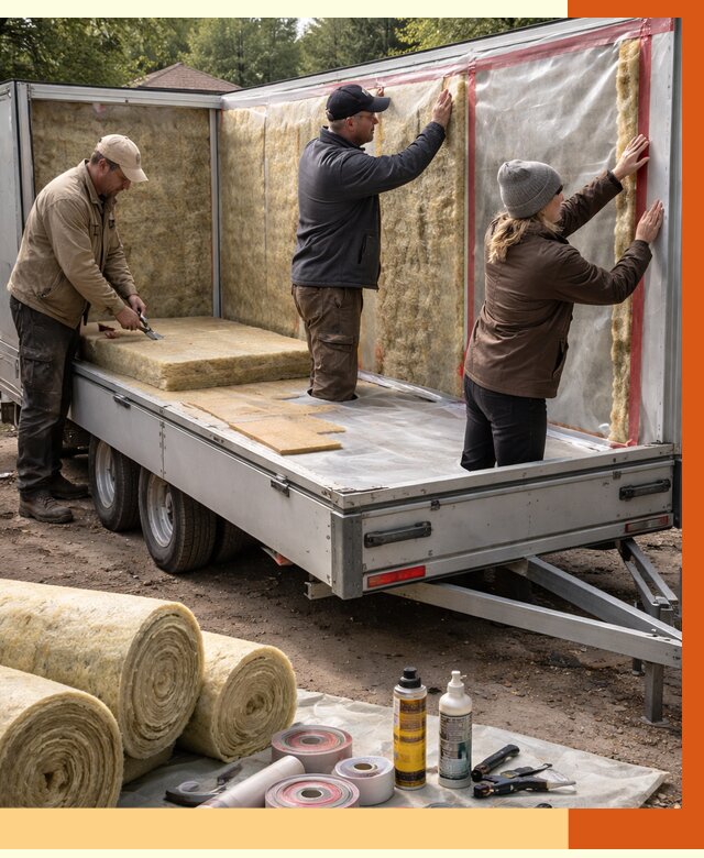 Утепление прицепа в щербинке под ключ от 12728 руб. — комплекс от ТепломастерЩрб