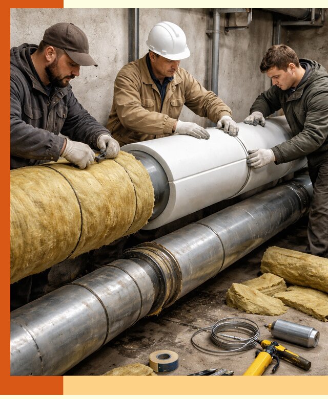 Утепление трубопровода в щербинке с гарантией энергоэффективности