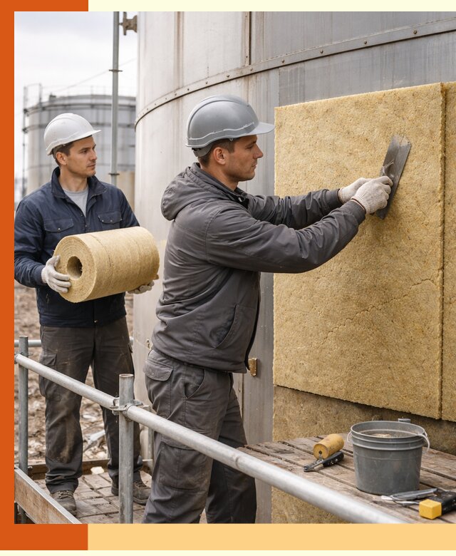 Профессиональное утепление резервуара и теплоизоляция в щербинке