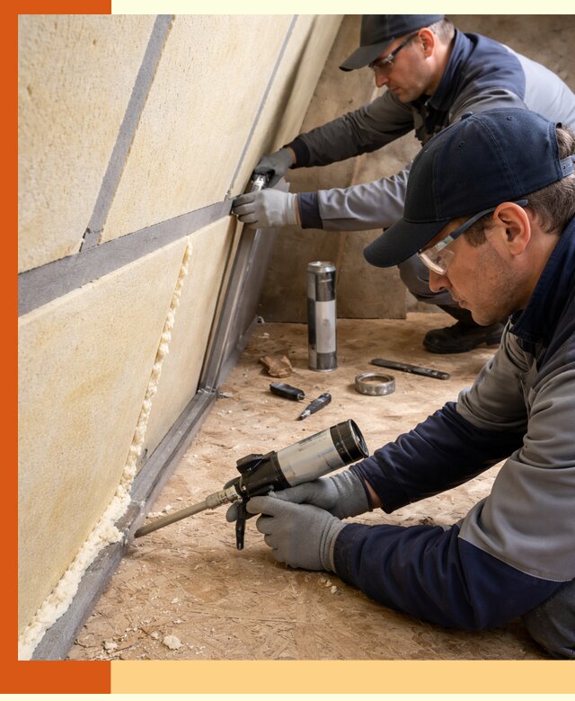 Герметизация стыков ППУ в щербинке — надежное уплотнение швов