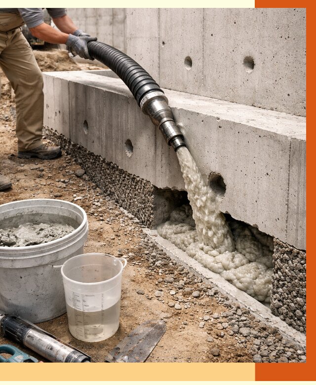 Заполнение полостей фундамента в щербинке от 6924 руб. под ключ | ТепломастерЩрб