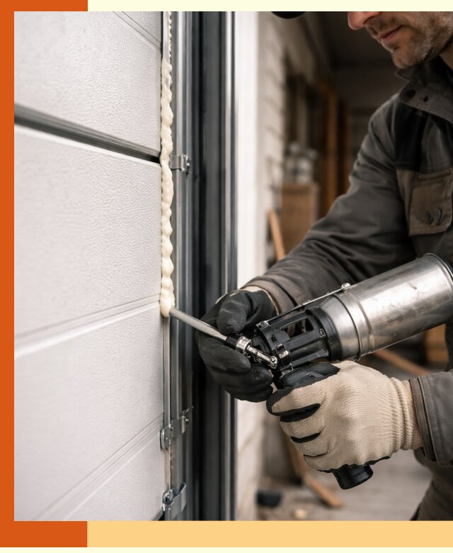 Заполнение пустот ворот в щербинке профессионально и герметично