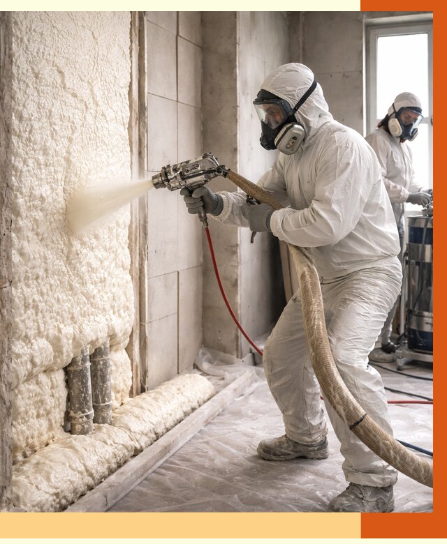 Напыление пенополиуретана в щербинке от 7637 руб./м2 — услуги и монтаж ППУ | ТепломастерЩрб