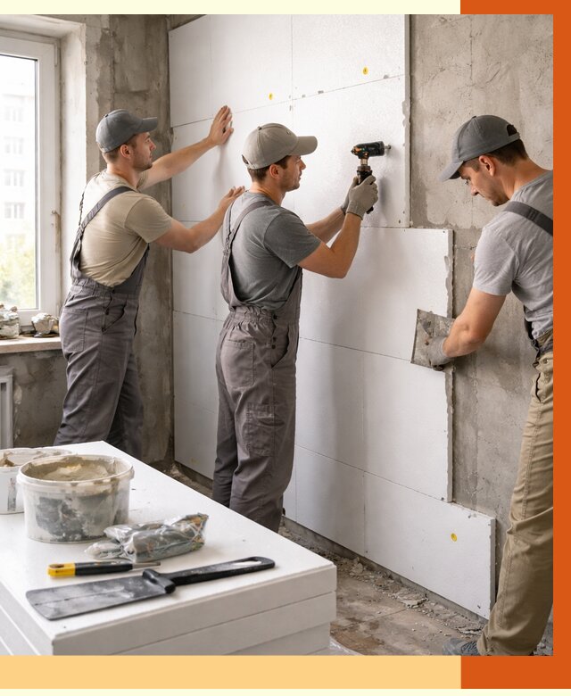 Утепление пенопластом домов и стен в щербинке от 1884 руб. — ТепломастерЩрб