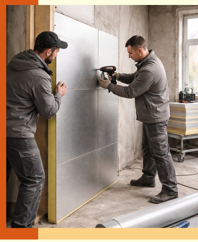 Утепление PIR панелями домов и зданий в щербинке