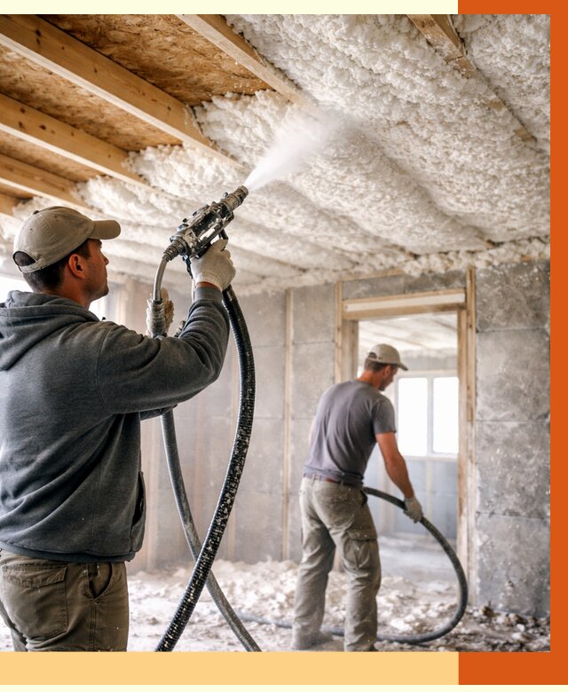 Утепление пеноизолом в щербинке от 1629 руб./м2 под ключ | ТепломастерЩрб