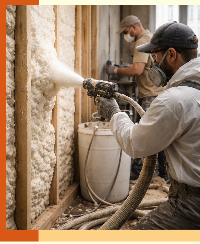 Утепление пеноизолом жилых и коммерческих объектов в щербинке