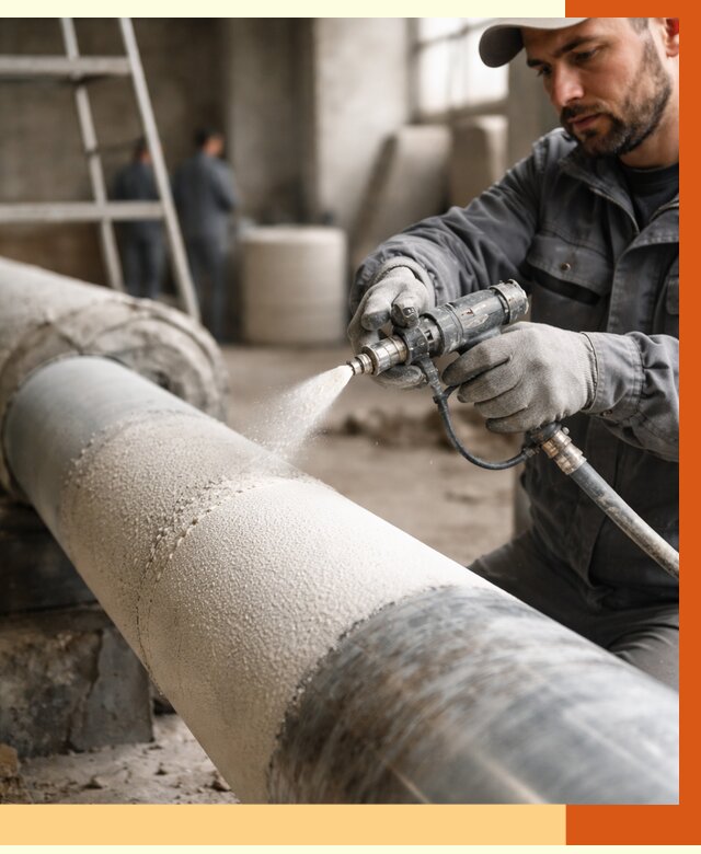 Утепление труб жидкой теплоизоляцией в щербинке от 7637 руб. под ключ | ТепломастерЩрб