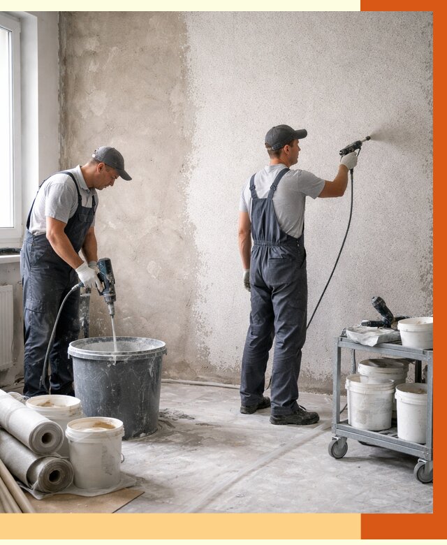 Утепление стен жидкой теплоизоляцией в щербинке от 4276 руб/м² | ТепломастерЩрб