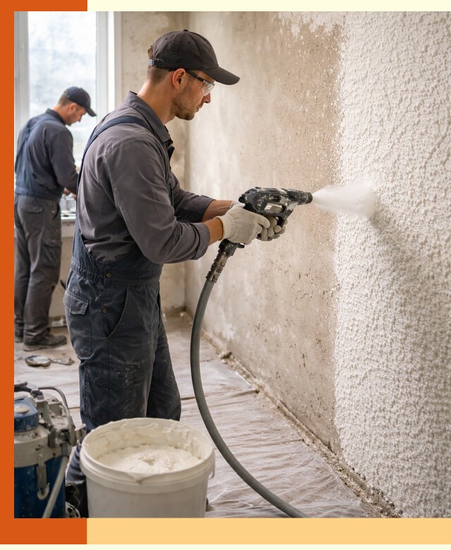 Утепление стен жидкой теплоизоляцией в щербинке для квартир и домов