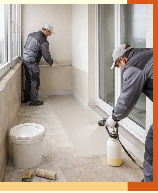 Утепление балкона жидкой теплоизоляцией в щербинке от 5855 руб./м2 | ТепломастерЩрб