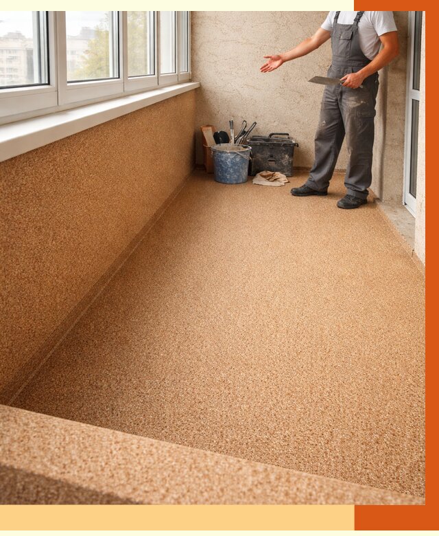 Утепление балкона жидкой пробкой в щербинке от 3716 руб/м² под ключ | ТепломастерЩрб