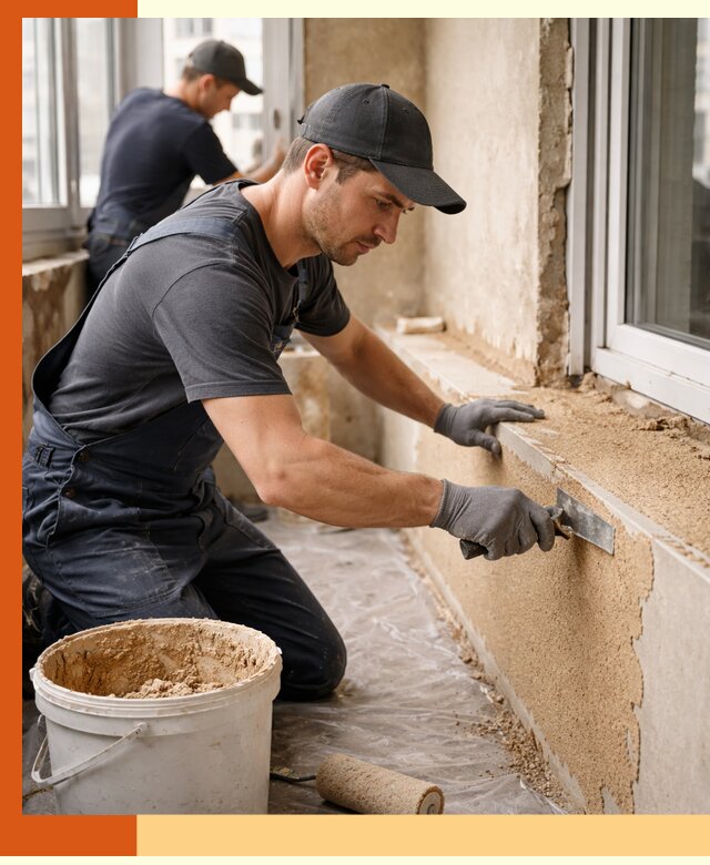 Утепление балкона жидкой пробкой в щербинке для защиты и комфорта