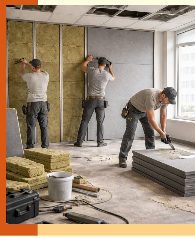 Профессиональная шумоизоляция офисов в щербинке для комфорта сотрудников