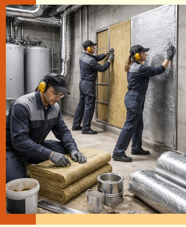 Шумоизоляция котельной в щербинке: профессиональный монтаж и материалы