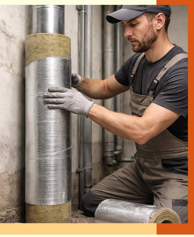 Шумоизоляция труб в щербинке от 1222 руб. — шумоподавление и звукоизоляция труб | ТепломастерЩрб