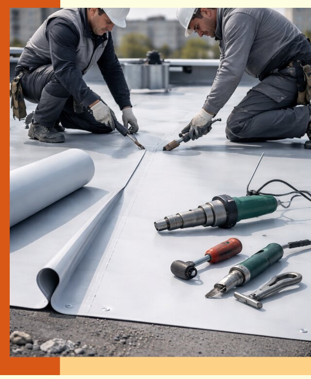 Гидроизоляция мембранной кровли в щербинке: монтаж и ремонт быстро