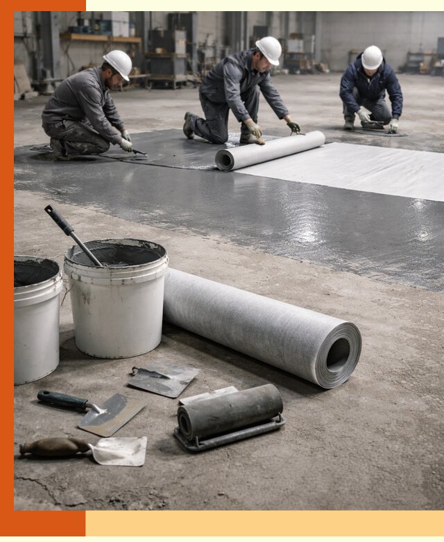 Гидроизоляция промышленного пола в щербинке — защита и долговечность