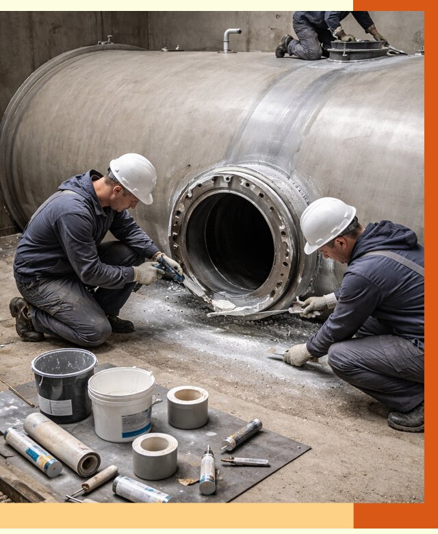 Гидроизоляция резервуара с топливом в щербинке от 76365 руб. под ключ | ТепломастерЩрб