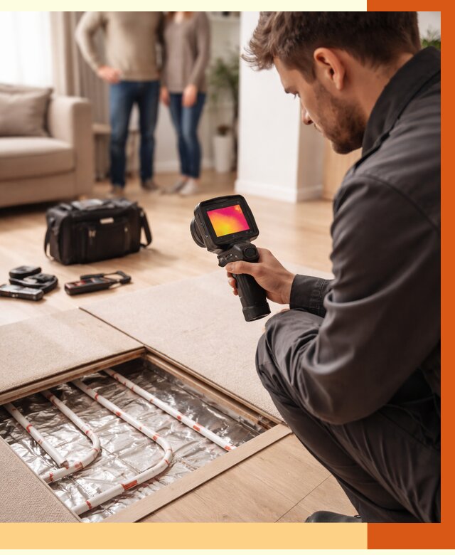 Тепловизионное обследование теплого пола в щербинке от 4582 руб. — ТепломастерЩрб
