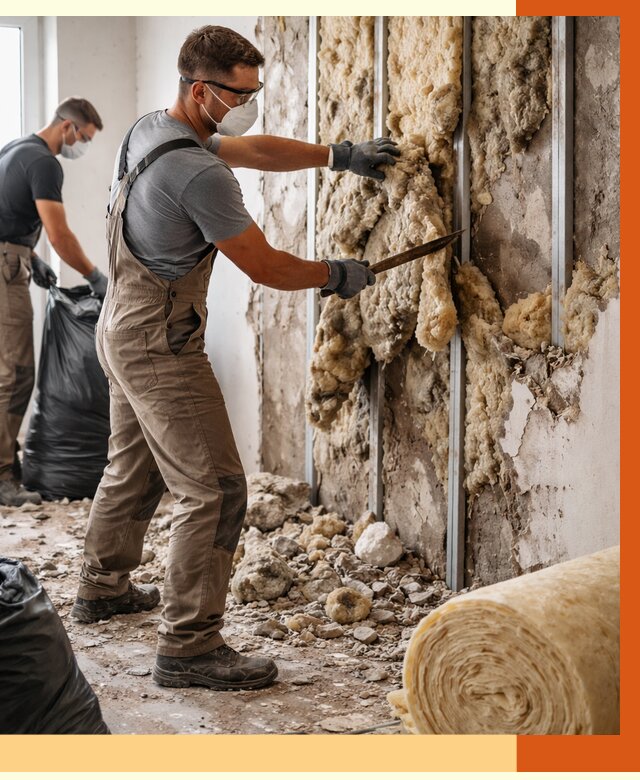 Демонтаж старого утеплителя в щербинке от 3564 руб. — работы под ключ | ТепломастерЩрб