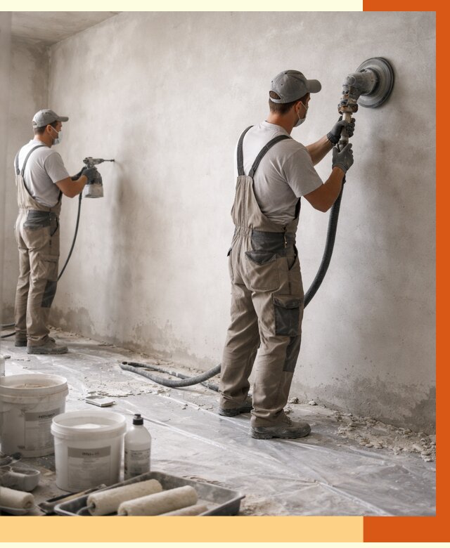 Подготовка поверхности под напыление в щербинке от 1222 руб. — ТепломастерЩрб