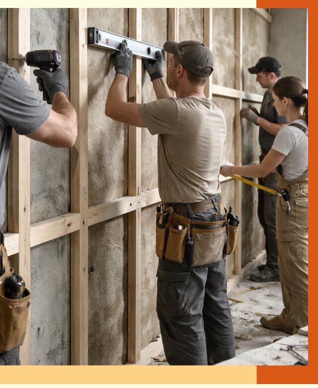 Монтаж обрешетки под утепление в щербинке от 1171 руб/м² | Заказать у ТепломастерЩрб